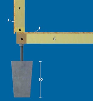 Isolert anneks: Fundament til isolert anneks Isolert anneks: Punktfundament til isolert anneks